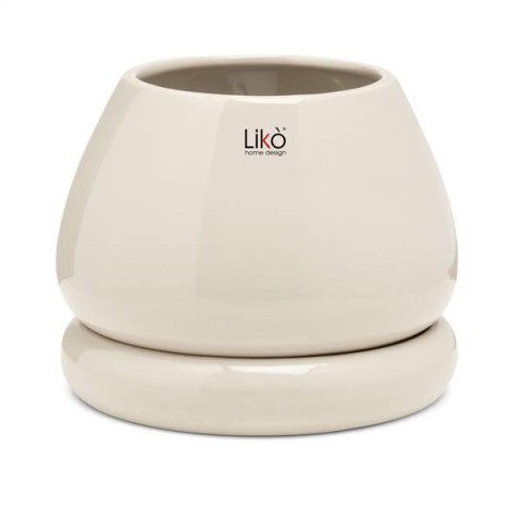 VASO NIKO D. 15 H 16  PLATE - CREAM
